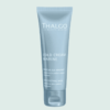 Tube de masque SOS apaisant Thalgo en plastique bleu, sur fond vert