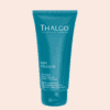 Tube de soin expert zones rebelles Thalgo en plastique bleu, sur fond orange